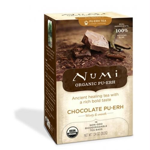 Numi Teas: Organic Chocolate Pu-erh Tea, 16 Tea Bags