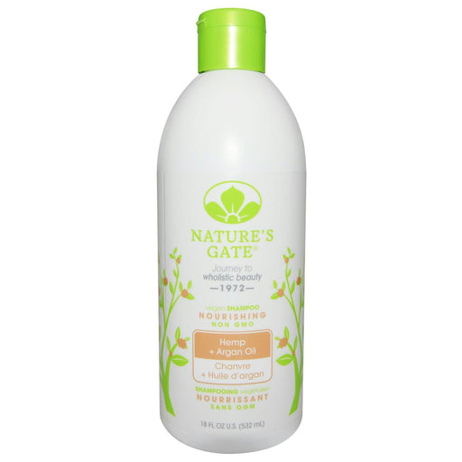 Nature's Gate: Nourishing Shampoo Hemp + Argan Oil, 18 Oz