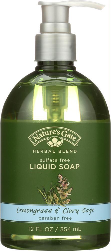 Natures Gate: Soap Liquid Lemongrass & Sage, 12 Oz