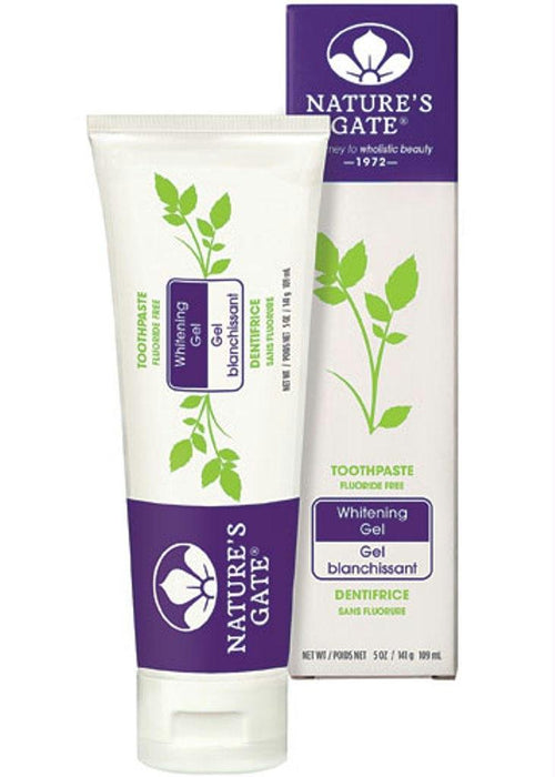 Nature's Gate: Toothpaste Fluoride Free Whitening Gel, 5 Oz