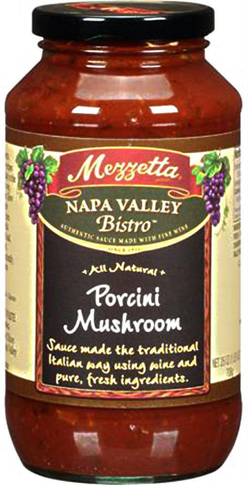 Mezzetta: Napa Valley Bistro All Natural Porcini Mushroom Sauce, 25 Oz