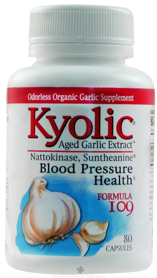 Kyolic: Aged Garlic Extract Blood Pressure Health Formula 109, 80 Cp