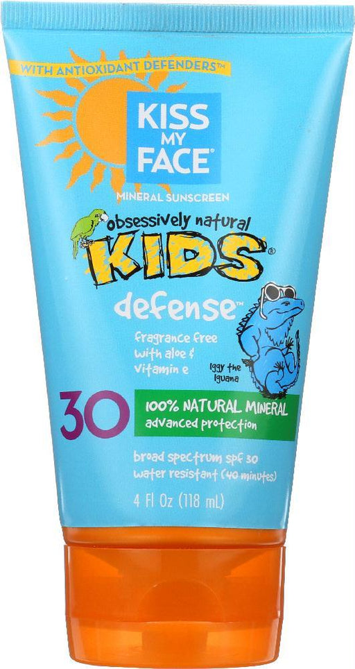 Kiss My Face: Kids Sunblock Natural Mineral Lotion Spf 30, 4 Oz