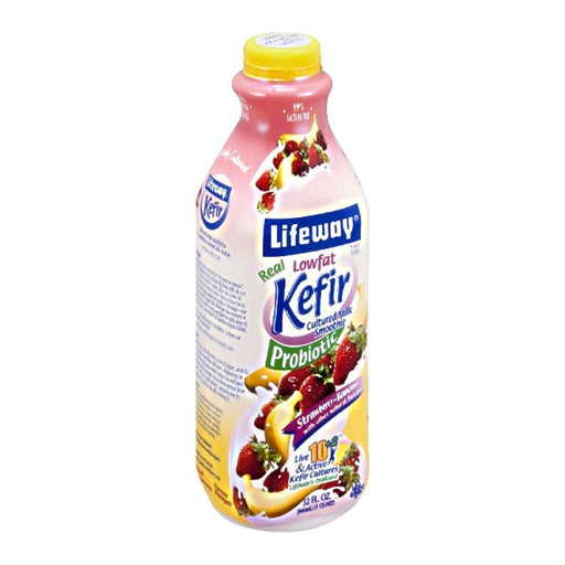 Lifeway: Kefir Cultured Milk Smoothie Strawberry-banana, 32 Oz