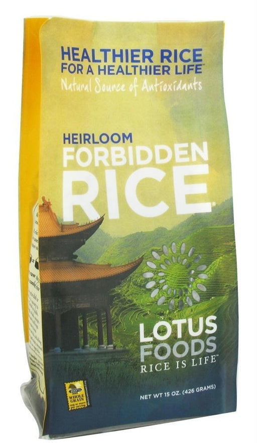 Lotus Foods: Heirloom Forbidden Black Rice, 15 Oz