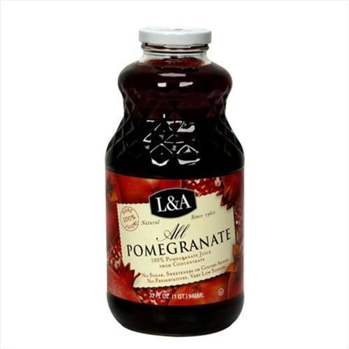 L & A Juice: All Pomegranate, 32 Oz