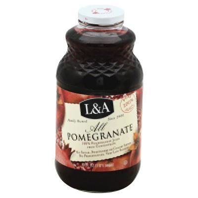 L & A Juice: All Pomegranate, 32 Oz