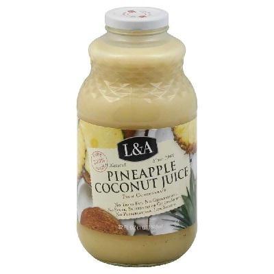 L & A: Pineapple Coconut Juice, 32 Oz