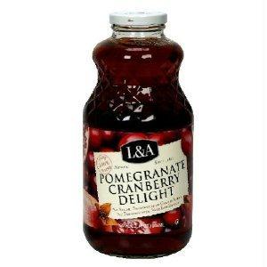 L & A Juice: Pomegranate Cranberry Delight, 32 Oz