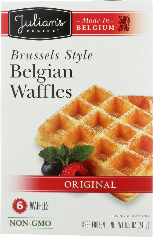 Julians Recipe: Brussel Style Classic Belgian Waffle, 8.5 Oz