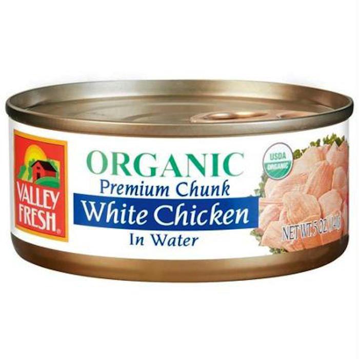 Valley Fresh: Organic White Chicken Chunk In Water, 5 Oz