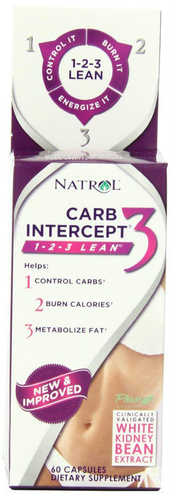 Natrol: Carb Intercept 3, 60 Capsules