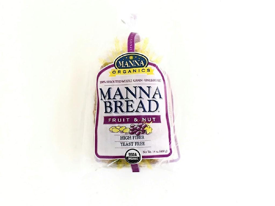 Manna Organics: Organic Sprouted Bread Fruit And Nut, 14 Oz