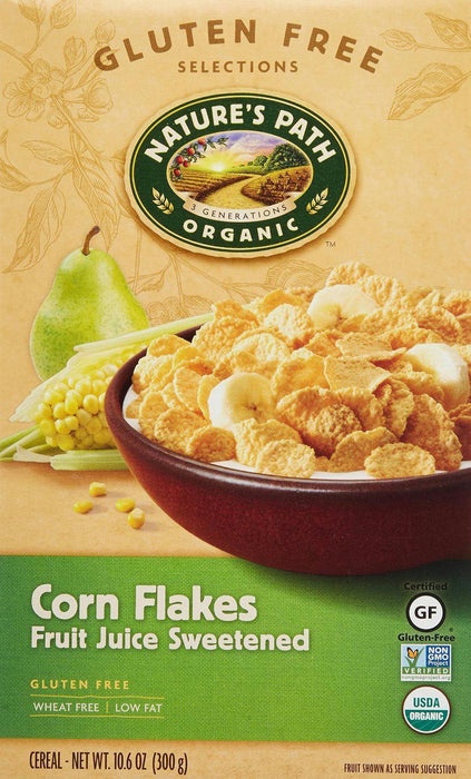 Nature's Path:  Organic Corn Flakes Fruit Juice Sweetened, 10.6 Oz