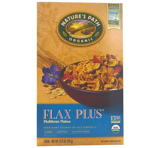 Nature's Path: Organic Flax Plus Multibran Flakes Cereal, 13.25 Oz