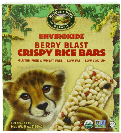 Envirokidz: Organic Crispy Rice Bars Berry Blast 6 Bars, 6 Oz