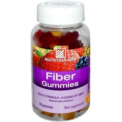 Nutrition Now: Fiber Gummies, Blackberry, Peach & Strawberry, 60 Gummies