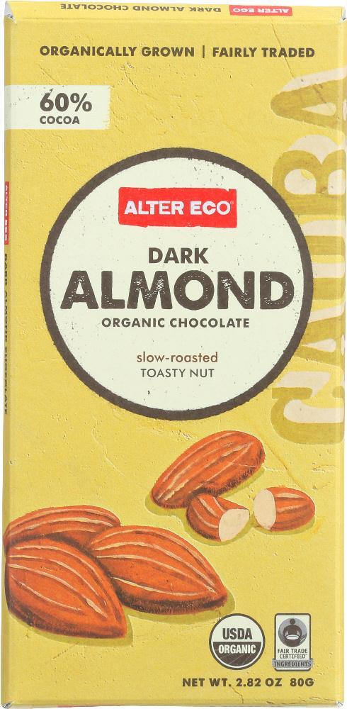 Alter Eco: Organic Chocolate Dark Almond, 2.82 Oz