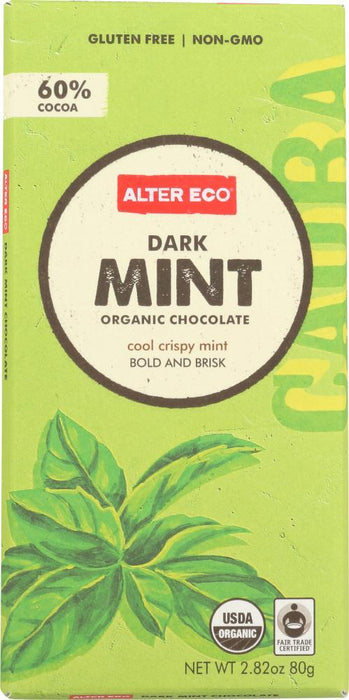 Alter Eco: Chocolate Dark Mint, 2.82 Oz