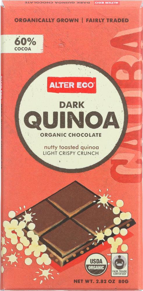 Alter Eco: Organic Chocolate Dark Quinoa, 2.82 Oz