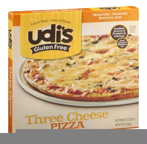 Udi's Gluten Free Three Cheese Pizza, 10 Oz