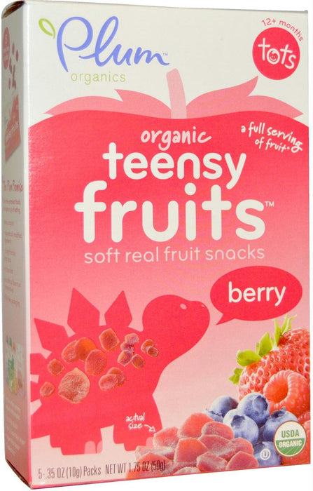 Plum Organics: Teensy Fruits Organic Berry 12+ Months 5 Count, 1.75 Oz