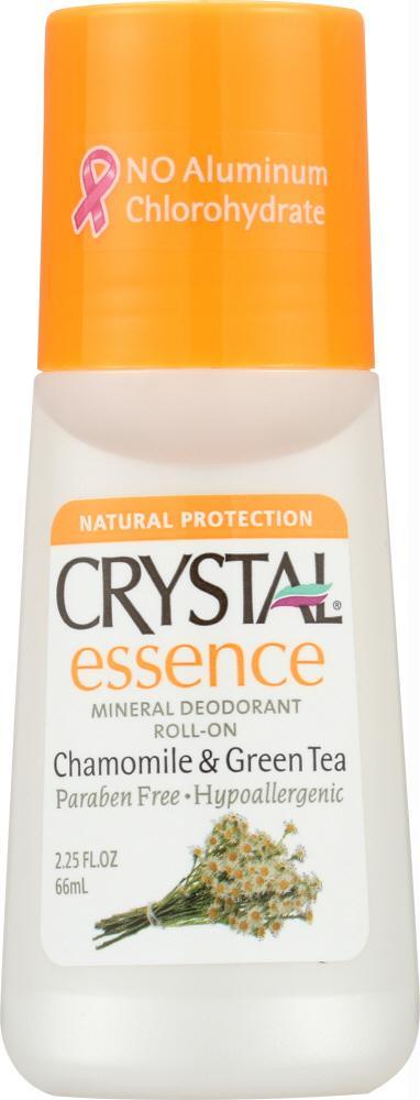 Crystal Body Deodorant: Deodorant Roll-on Chamomile & Green Tea, 2.25 Oz