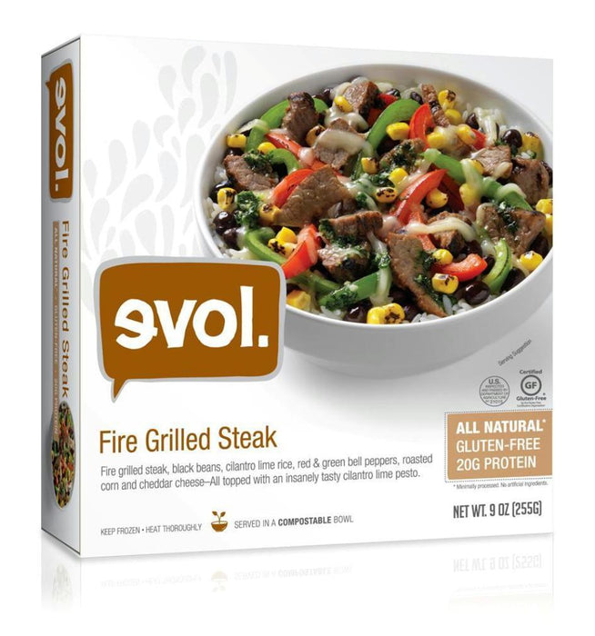 Evol: Fire Grilled Steak Bowl, 9 Oz