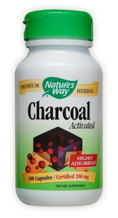 Nature's Way: Charcoal Activated 280 Mg, 100 Capsules