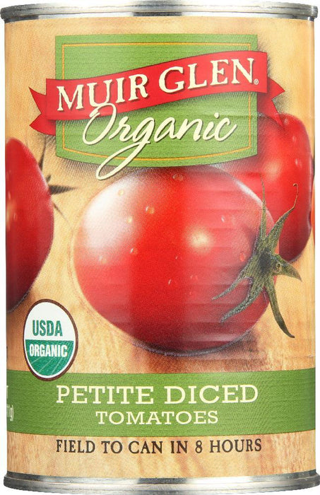 Muir Glen: Organic Petite Diced Tomatoes Original, 14.5 Oz