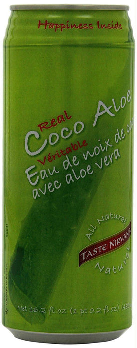 Taste Nirvana: Real Coco Aloe Juice In Can, 16.2 Oz