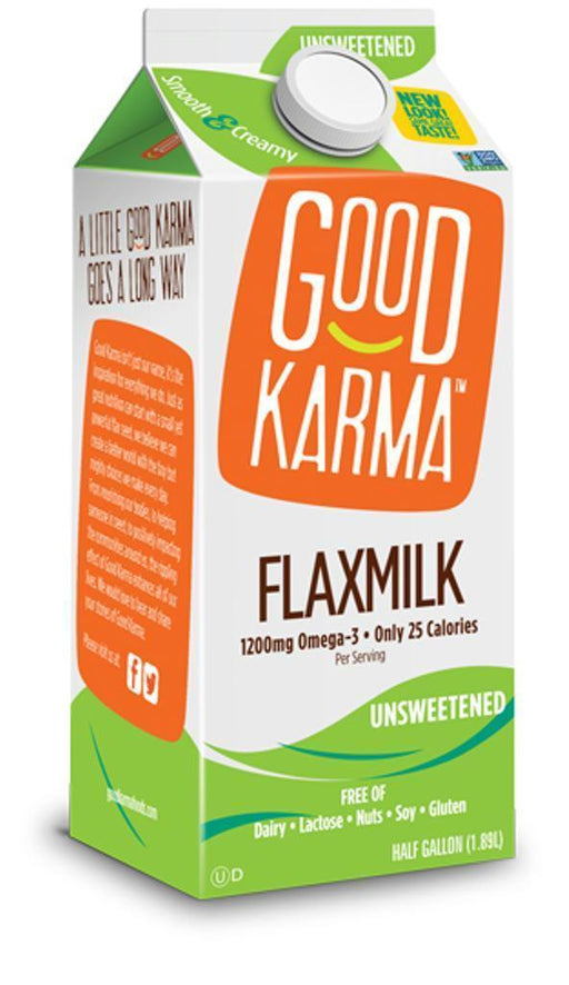 Good Karma: Unsweetened Flax Milk, 64 Oz