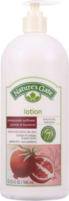 Natures Gate: Lotion Pomegranate Sunflower, 32 Oz