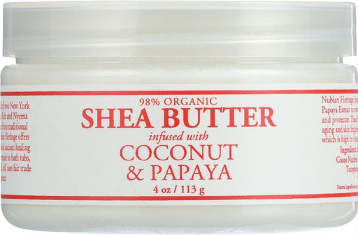 Nubian Heritage: Shea Butter Infused With Coconut & Papaya, 4 Oz