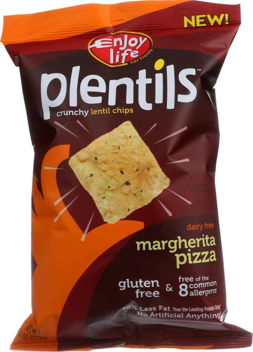 Enjoy Life: Plentils Crunchy Lentil Chips Margherita Pizza, 4 Oz