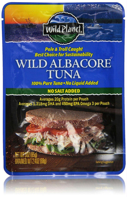 Wild Planet: Wild Albacore Tuna No Salt Added, 3 Oz