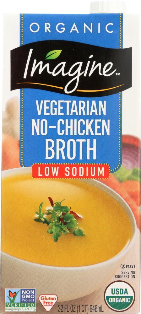 Imagine: Low Sodium No Chicken Broth, 32 Oz