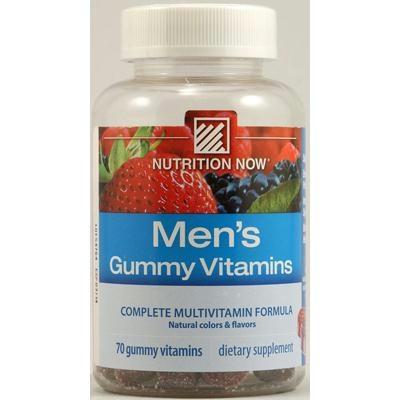 Nutrition Now: Mens Gummy Vitamins Bold Fruit Gummies, Naturally Sourced Colors & Flavors, 70 Pc