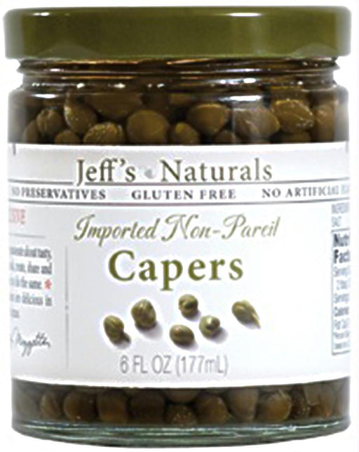 Jeff's Naturals: Imported Non Pareil Capers, 6 Oz