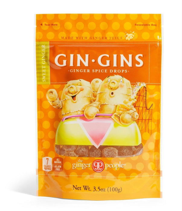 Ginger People: Gin Gins Ginger Spice Drops, 3.5 Oz