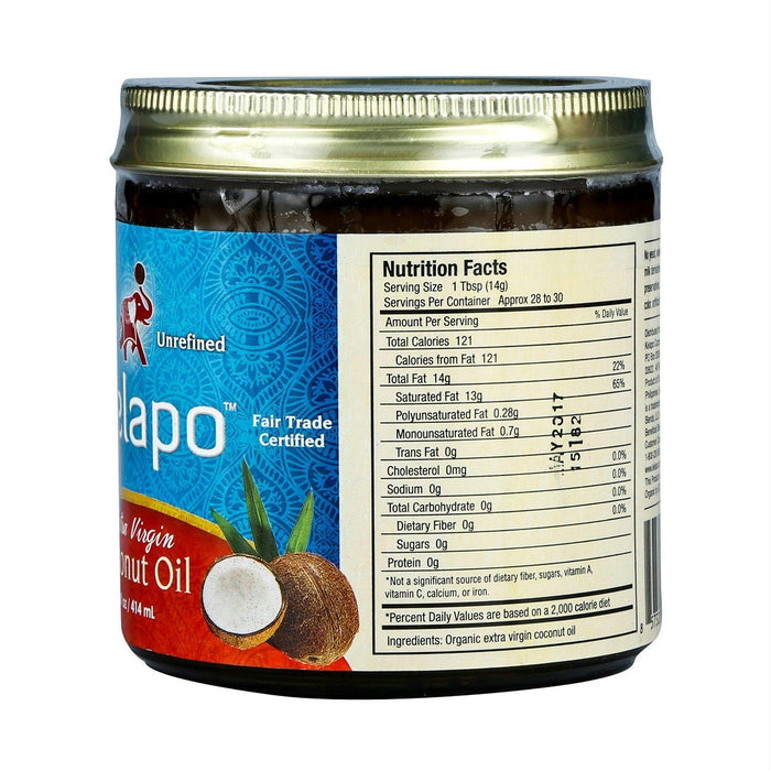 Kelapo: Organic Extra Virgin Fair Trade Coconut Oil, 14 Oz