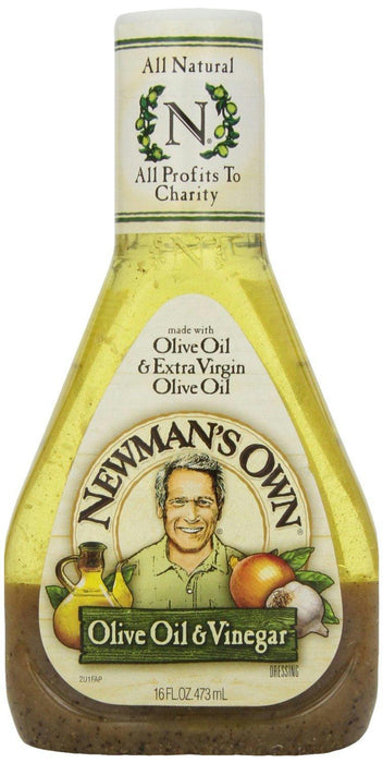 Newman's Own: Olive Oil & Vinegar Salad Dressing, 16 Oz