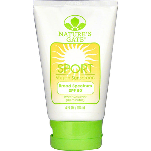 Natures Gate: Sport Broad Spectrum Spf 50 Sunscreen, 4 Oz