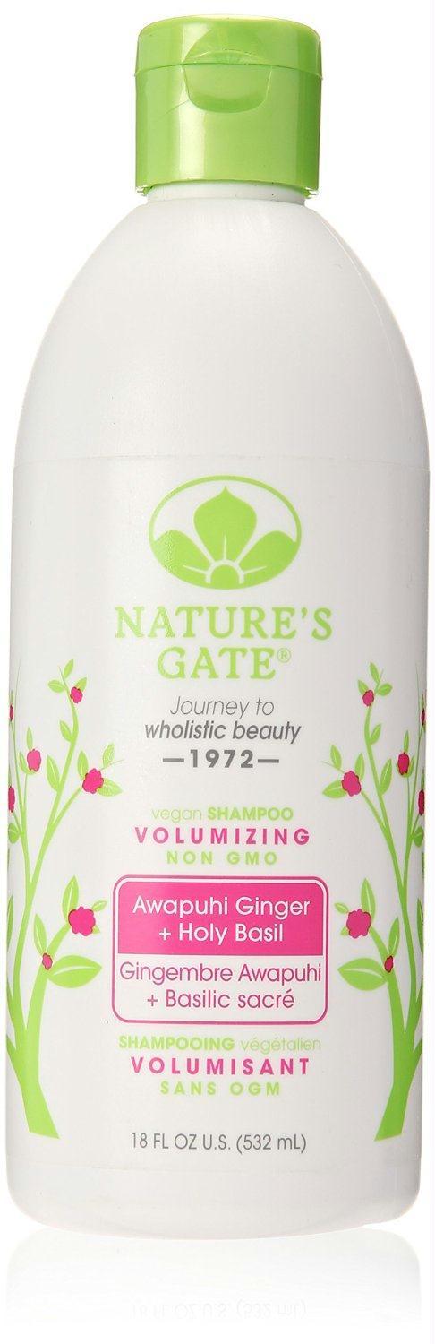 Natures Gate: Awapuhi Ginger + Holy Basil Volumizing Shampoo, 18 Oz