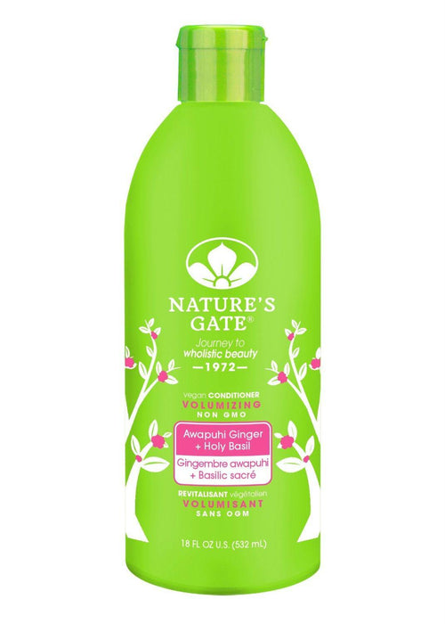 Natures Gate: Volumizing Conditioner Awapuhi Ginger + Holy Basil, 18 Oz