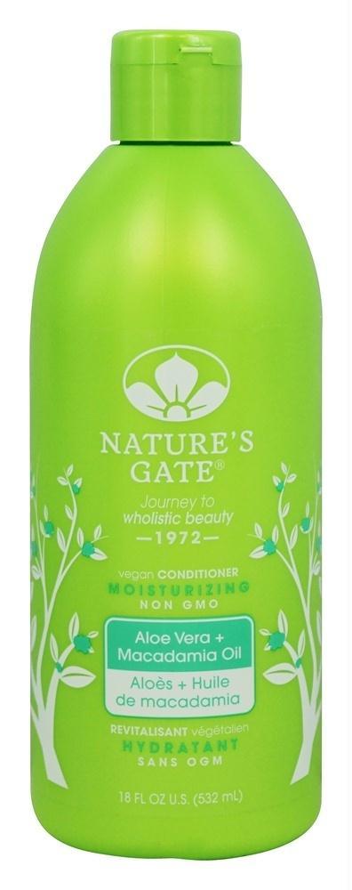 Natures Gate: Moisturizing Conditioner Aloe Vera + Macadamia Oil, 18 Oz