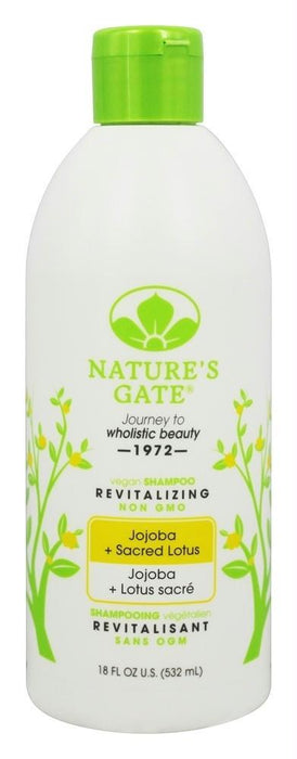 Natures Gate: Revitalizing Shampoo Jojoba + Sacred Lotus, 18 Oz