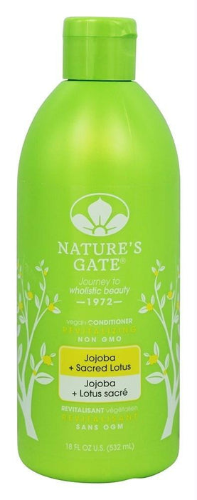 Natures Gate: Revitalizing Conditioner Jojoba + Sacred Lotus, 18 Oz