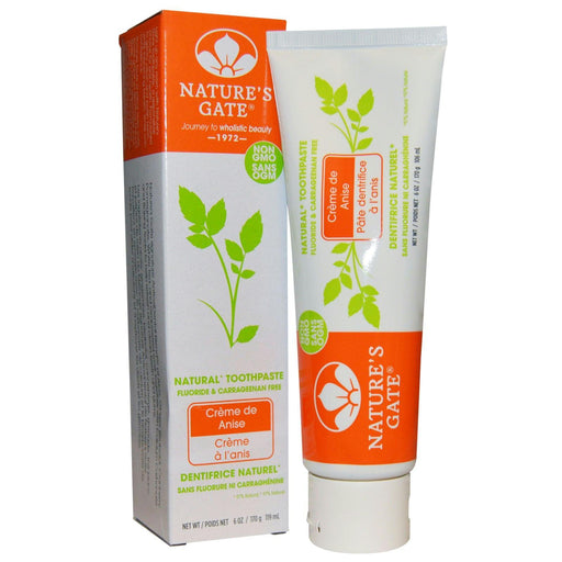 Natures Gate: Natural Toothpaste Crème De Anise, 6 Oz