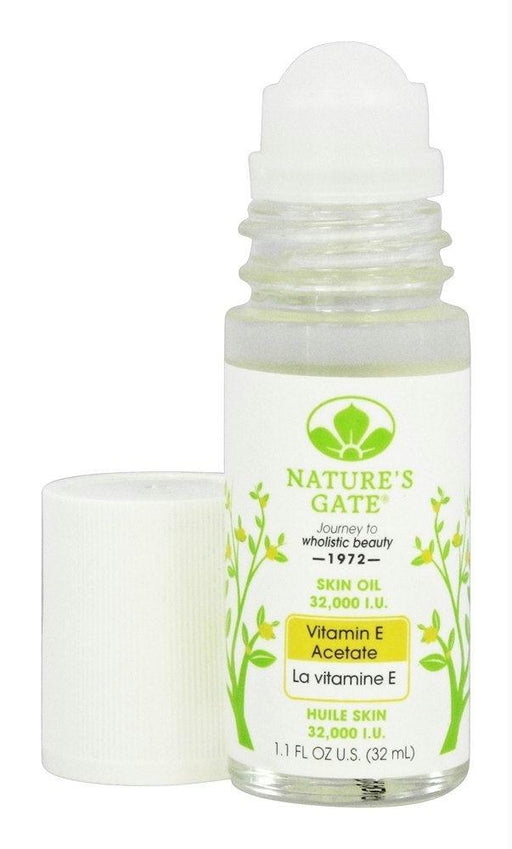 Natures Gate: Vitamin E Acetate Skin Oil Roll On 32000 Iu, 1.1 Oz